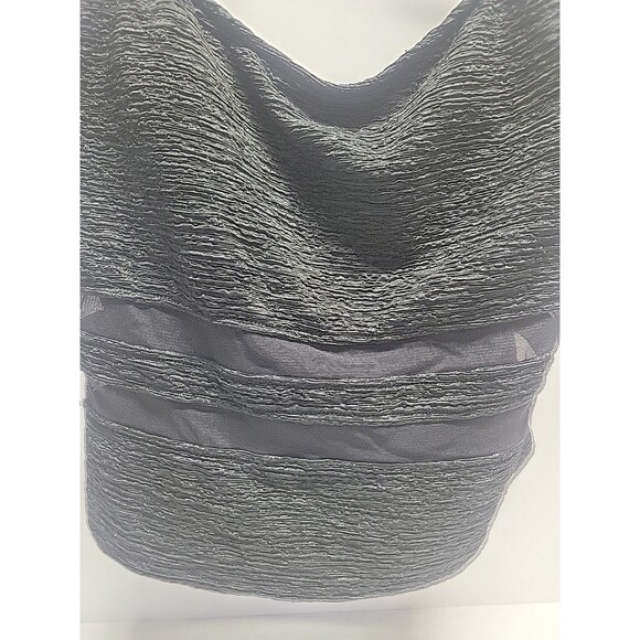 Mainstream Womens Bathing Suit 16 Black Tank Top Solid Nylon Spandex - Picture 2 of 11